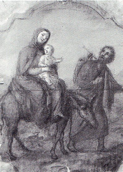 La fuga in Egitto - 1894 - olio su cartone cm. 40,5x30 - coll. privata